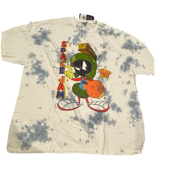 JUNK FOOD Space Jam Marvin the Martian Tie Dye Tee Size XXL New with Tag SOO - Picture 1 of 3
